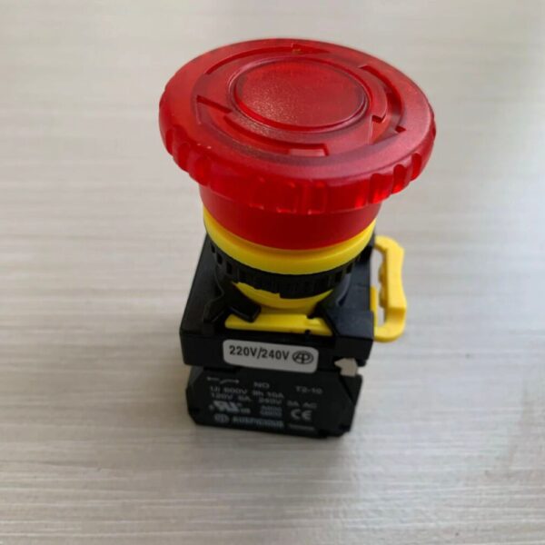 Illuminated Emergency Stop Turn Release NILEPB-22 Auspicious 220V